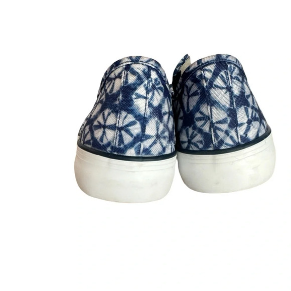 TALBOTS JADEN KNOT TIE-DYE PRINTED CANVAS PLATFORM SNEAKERS Size 9 - Picture 5 of 8